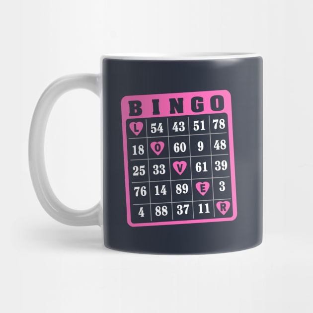 Vintage Bingo Lover Queen Love Bingo by TeeCreations